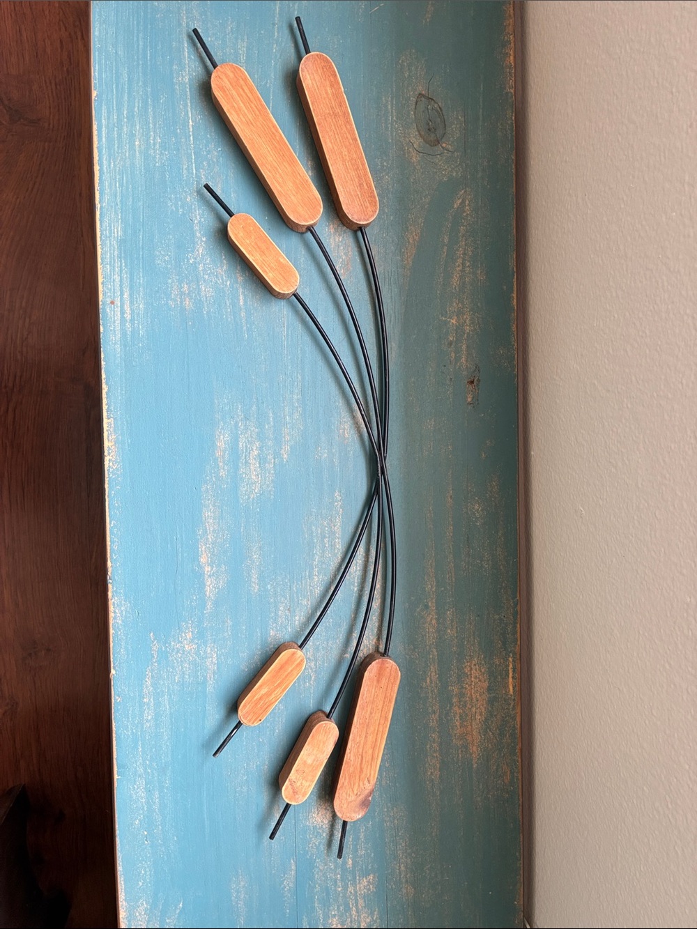 Cattail Hanging Sculpture